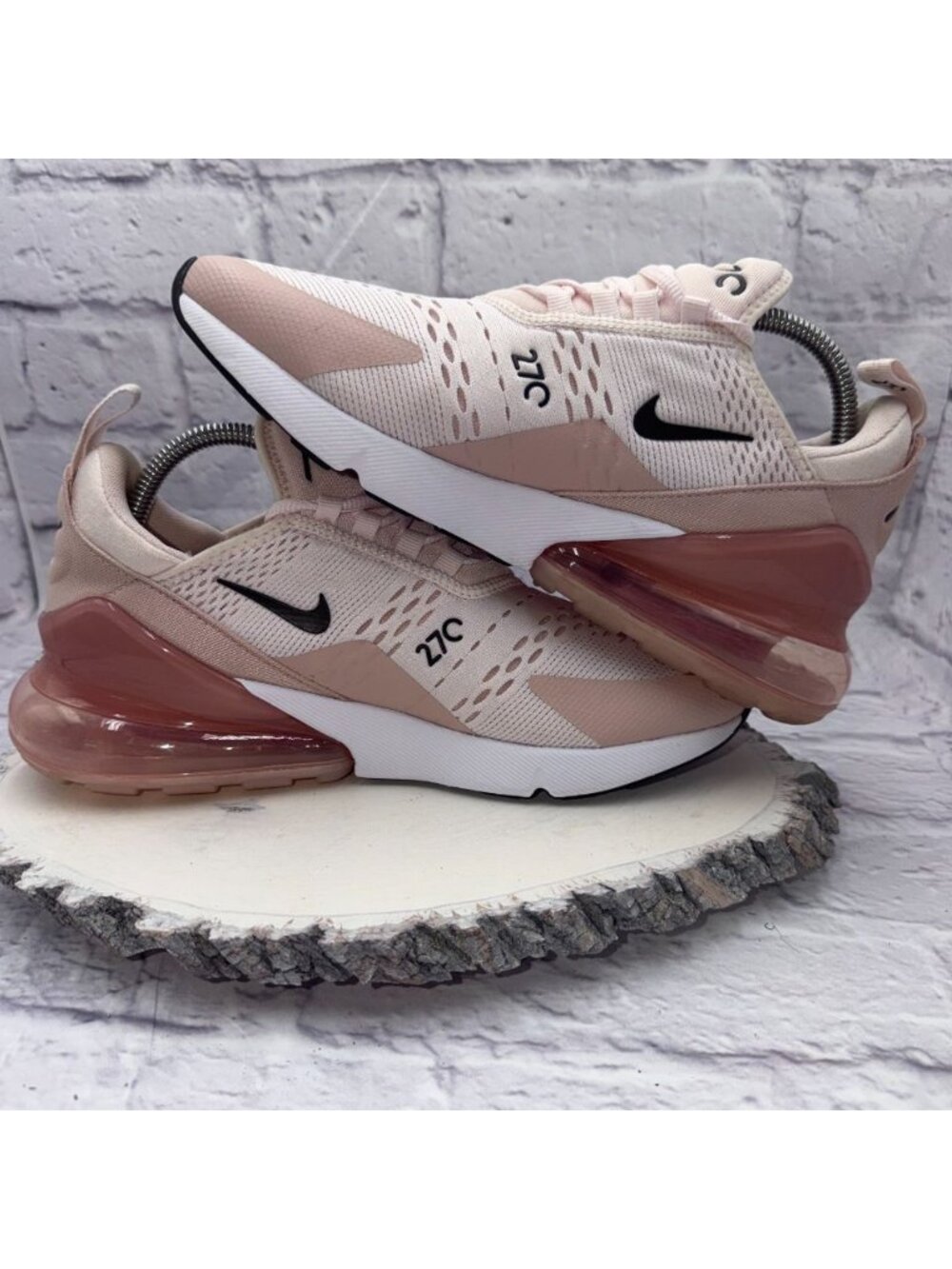 Nike Air Max 270 Womens Size 9.5 Light Soft Pink Running Shoes AH6789-604 - Picture 3 of 11